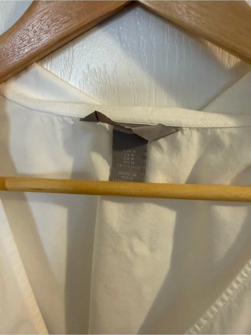H&M White Poplin Wrap Tie Blouse - Picture 2 of 3